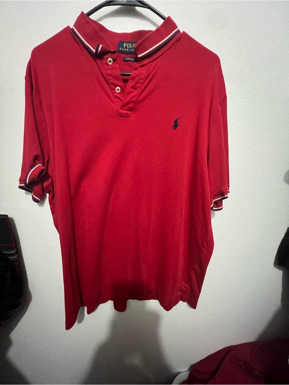 Polo by Ralph Lauren Red Classic Fit Polo